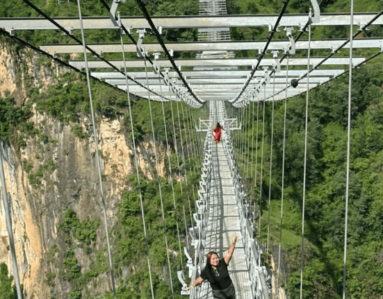 World's second highest bungee jump at The Cliff Nepal